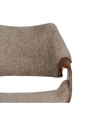 Silla con brazos de diseño nórdico, madera...