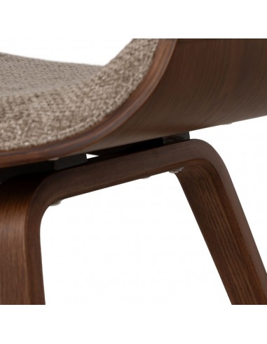 Silla con brazos de diseño nórdico, madera...