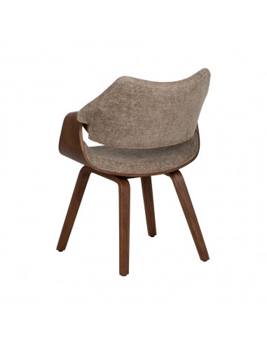 Silla con brazos de diseño nórdico, madera...