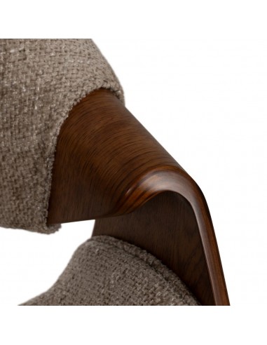 Silla con brazos de diseño nórdico, madera...