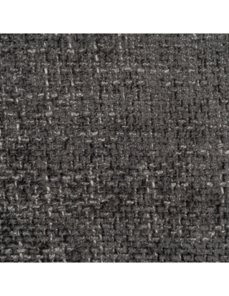 Silla con brazos de diseño nórdico, madera curvada color roble, tela gris