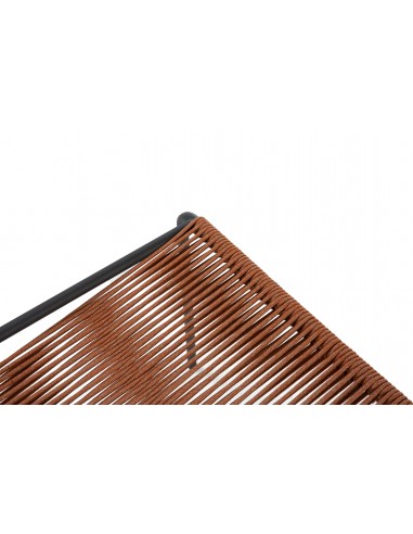 Silla de exterior EMILY en cuerda terracota y...