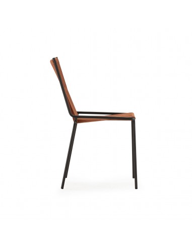 Silla de exterior EMILY en cuerda terracota y...