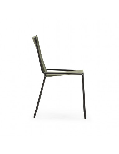 Silla de exterior EMILY en cuerda verde y patas...