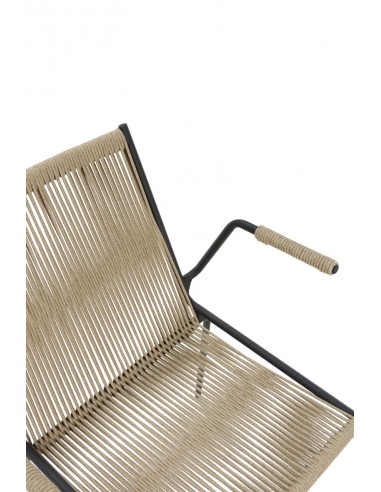 Silla de exterior EMILY con brazos en cuerda...