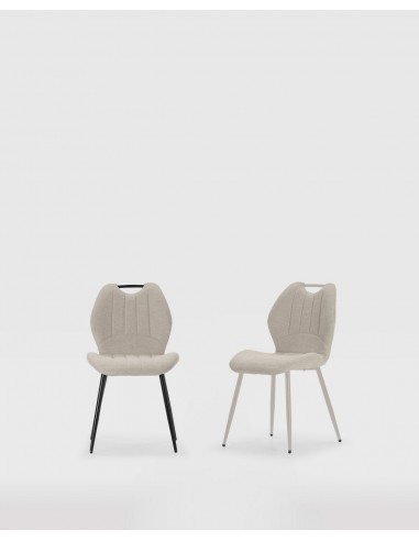 Silla de diseño MULI, respaldo acolchado tejido...