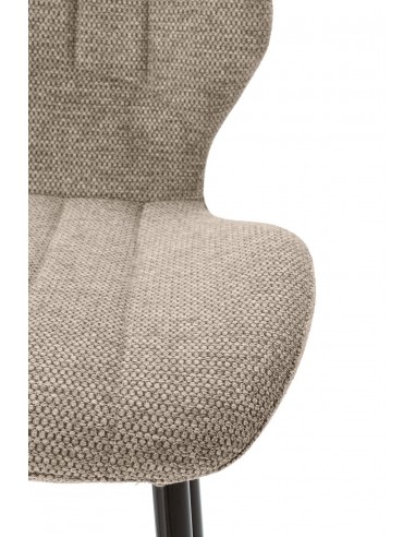 Silla de diseño MULI, respaldo acolchado tejido...