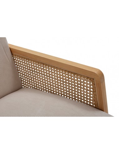 Sillon DEBRA de ratán sintético y madera,...