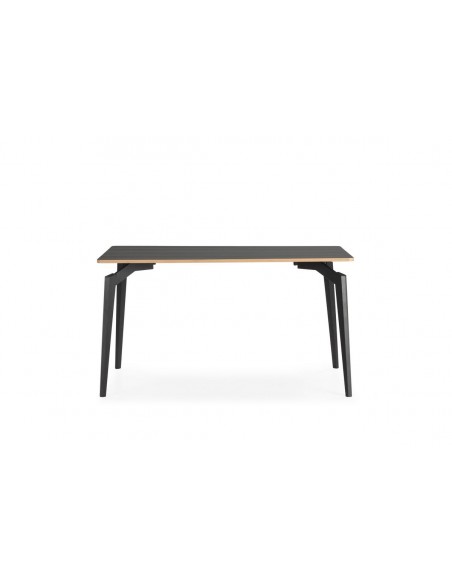 Mesa de jantar minimalista DENIA 140 x 80 preta