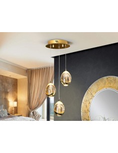 LAMPARA Ø25 ROCIO 3LED ORO