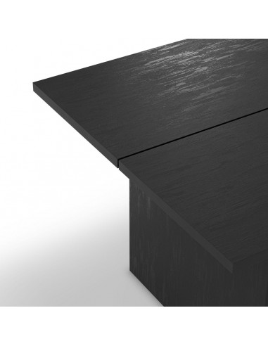 Mesa contemporanea LOANA 200 x 100, MDF negro