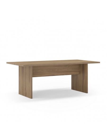 Mesa contemporanea LOANA 200 x 100, MDF roble oscuro