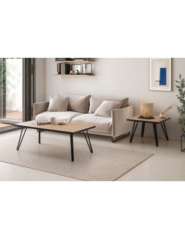 Mesa de centro SINDI 120 x 60, natural canto...