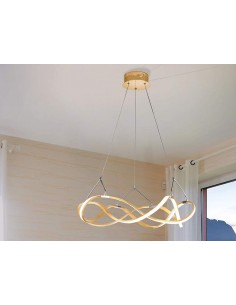 SCHULLER LÂMPADA DE TETO LED MOLLY, 55cm OURO ROSA.