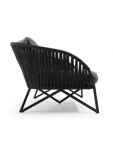 Sofá exterior Branzie, 3 lugares em corda...