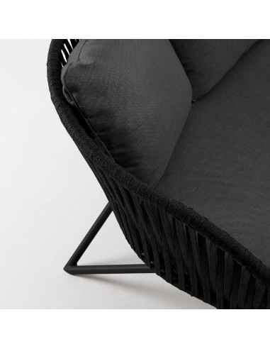 Sofá exterior Branzie, 3 lugares em corda...