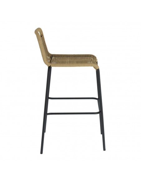 GLENVILLE 74 Taburete exterior cuerda, metal