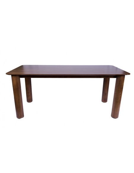 Mesa moderna de comedor TTOLI 200 x 100, chapada en nogal