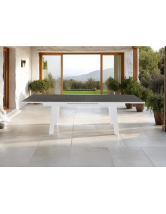 Mesa extensível OUTDOOR 200 (263) x 100, alumínio branco...