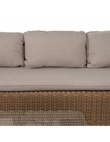 Set de sofá de 3 plazas, 2 sillones y mesa de...