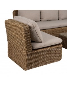 Set de sofá de 3 plazas, 2 sillones y mesa de centro,... 2