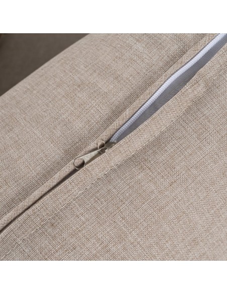 Set de sofá de 3 plazas, 2 sillones y mesa de centro, estructura de aluminio y ratán sintético