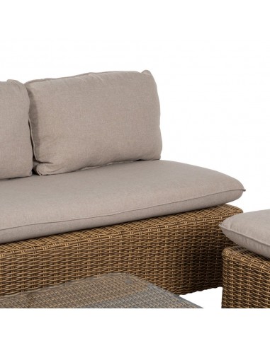 Conjunto de sofá de 3 lugares, 2 cadeirões e...