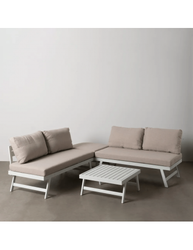 Conjunto CALPE, 2 sofás de canto e mesa de...