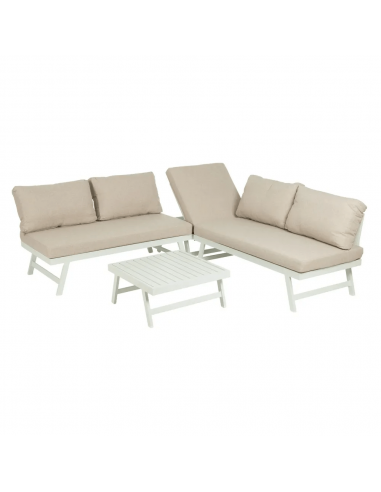 Conjunto CALPE, 2 sofás de canto e mesa de...