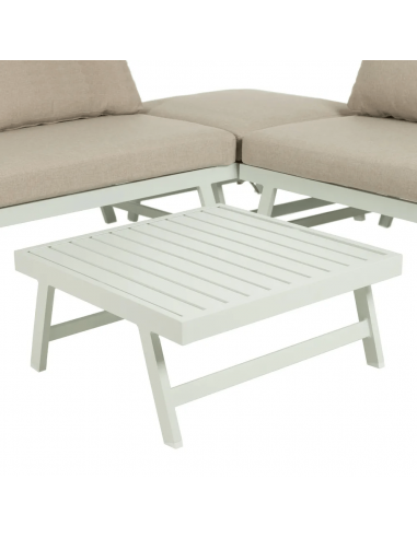 Conjunto CALPE, 2 sofás de canto e mesa de...