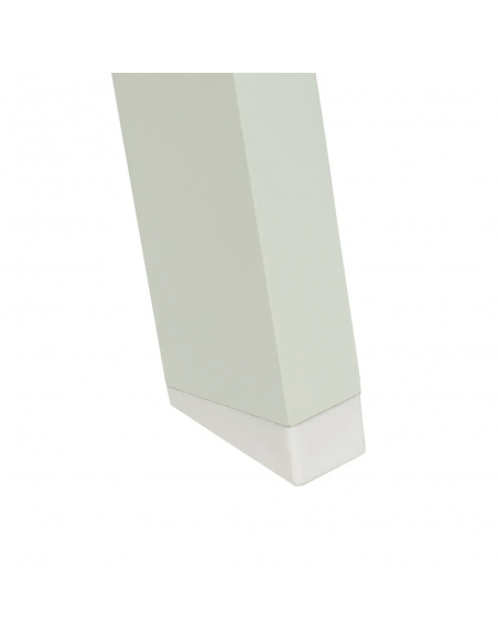 Set CALPE, 2 sofás esquineros y mesa de centro de aluminio blanco