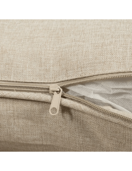 Set ext BENICARLÓ, 2 sillones, sofa de 2 plazas y mesa centro en acero beige