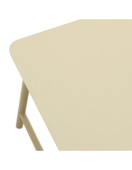 Set ext BENICARLÓ, 2 sillones, sofa de 2 plazas y mesa centro en acero beige