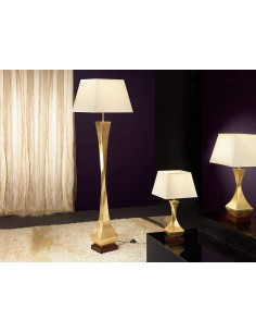 LAMPARA PIE SALÓN DECO ORO 1L