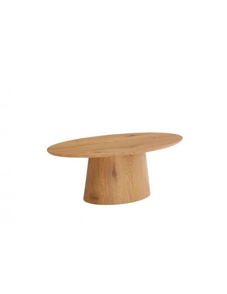 Mesa de centro ovalada ARTEMIS 120 x 45, madera chapa roble