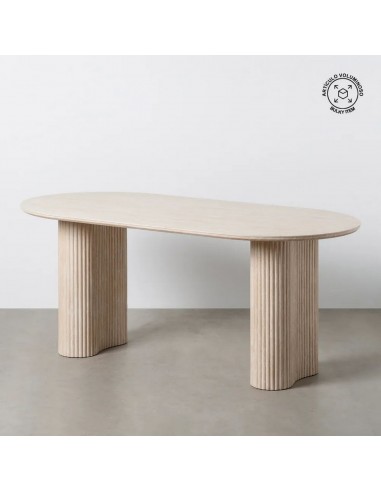 Mesa de comedor oval LUCCA 180 x 90 en look...