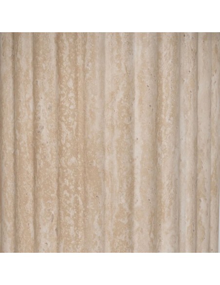 Mesa de jantar oval Lucca 180 x 90 em aspeto Travertino