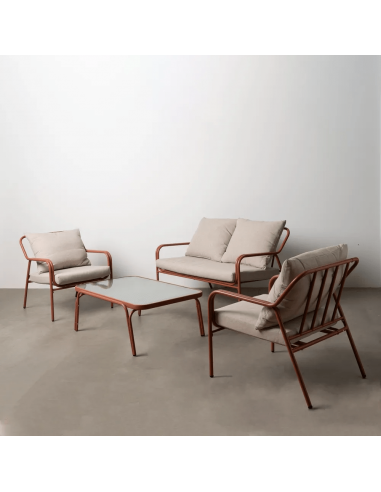 Conjunto outdoor PUIG, 2 poltronas, sofá de 2...