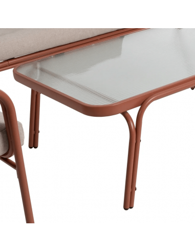 Conjunto outdoor PUIG, 2 poltronas, sofá de 2...