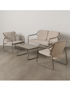 Set ext SORELLS, 2 sillones, sofa 2 plazas y mesa centro... 2