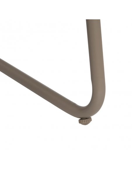 Set ext SORELLS, 2 sillones, sofa 2 plazas y mesa centro en acero beige