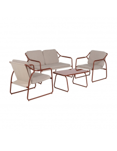 Conjunto outdoor SORELLS, 2 poltronas, sofá de 2 lugares...