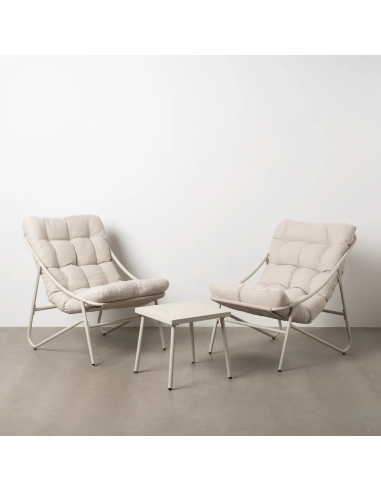 Conjunto outdoor PUZOL, 2 poltronas e mesa de...