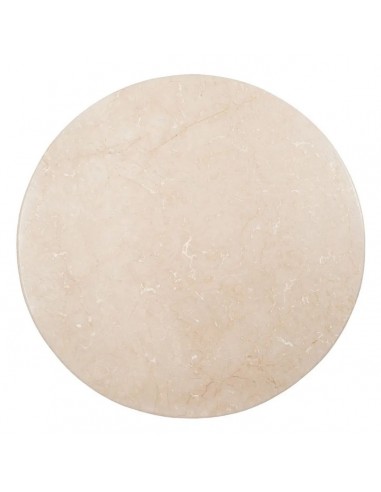 Mesa comedor redonda GISELL 120, mármol crema y...