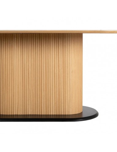 Mesa de jantar oval BREZO 180 x 90 folheado de...