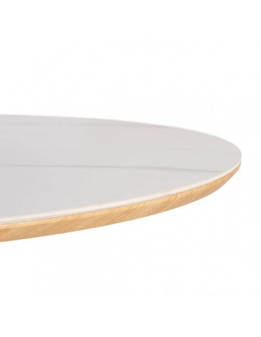 Mesa de jantar oval BREZO 180 x 90 folheado de...
