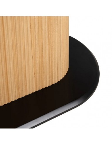 Mesa de jantar oval BREZO 180 x 90 folheado de...