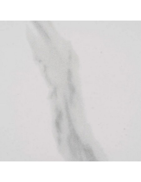 Mesa de jantar redonda DALIA 120, cerâmica tipo mármore, base metálica