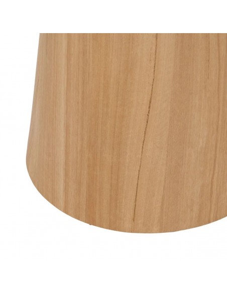 Mesa de jantar redonda DALIA 120, cerâmica tipo mármore, base metálica