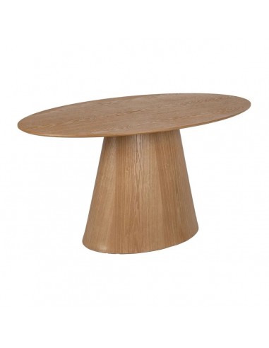 Mesa de jantar oval CALA 160 x 90 folheado a...